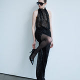 Diana - Sequin Maxi Dress with Twist Detail