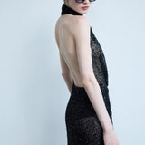 Diana - Sequin Maxi Dress with Twist Detail