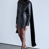 Lara - Zipper Detailed Leather Jacket