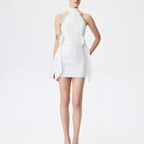 Yuri - Backless Mini Dress With Little Bow Details On Sides