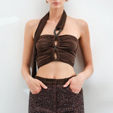 Aurora - Jersey Top With Handmade Accessory