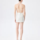 Lilian - Mini Sequin Dress With Hand Stitched Mirrors