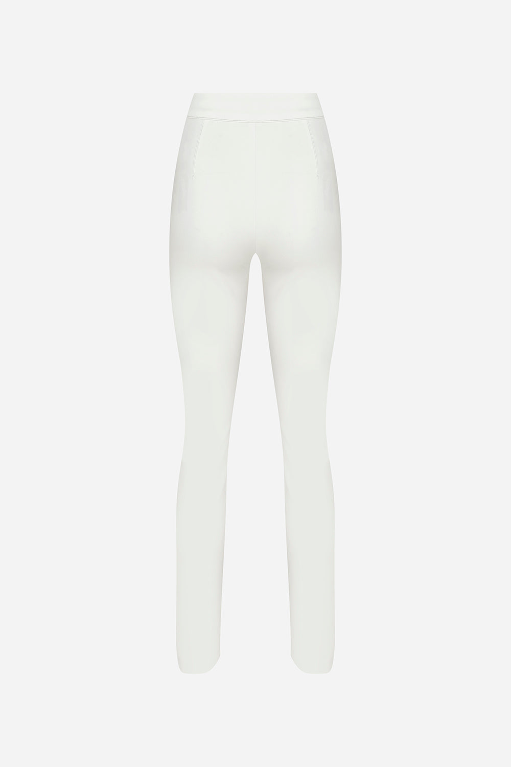 Nadia - Front Slit Trousers With Decorative Stitching