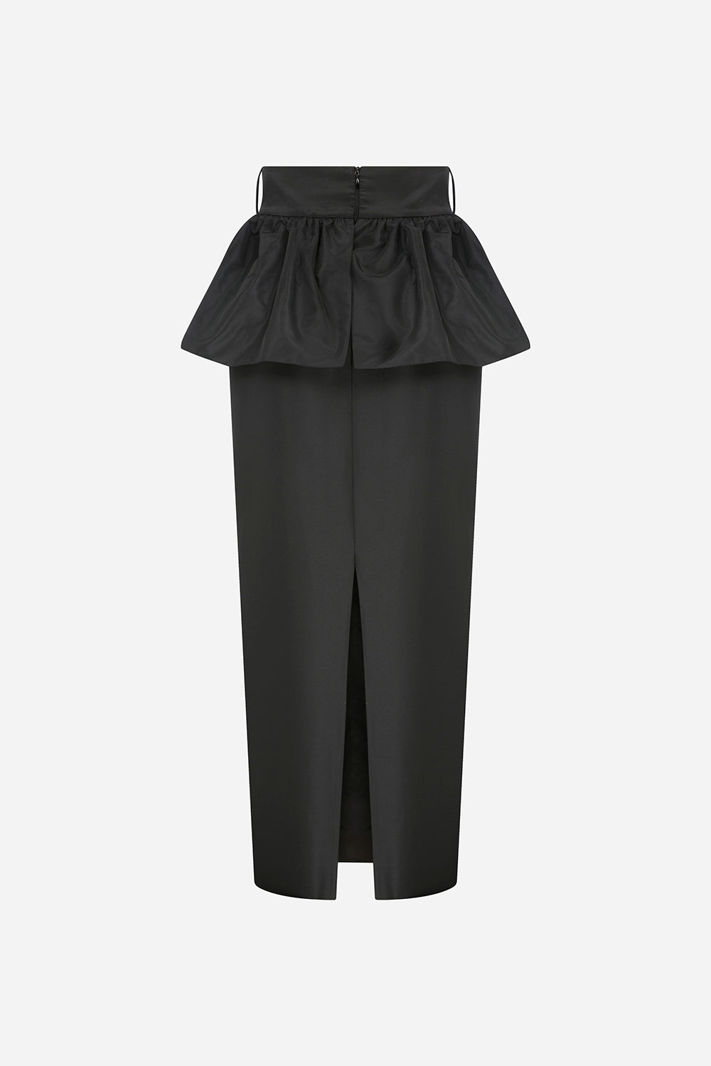 Rachel - Peplum Detaylı Tafta Midi Etek