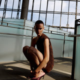 Teresa -  Drapped Detailed One Shoulder Mini Jersey Dress