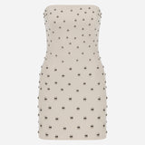 Tracey - Embellished Strapless Mini Dress