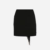 Coco - Beaded Fringe Detailed Mini Skirt