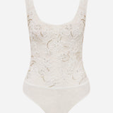 Ellie - U-Neck Hand-Embroidered Lace Body