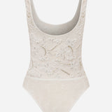 Ellie - U-Neck Hand-Embroidered Lace Body