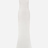 Venus - Choker Detailed Backless Satin Maxi Dress