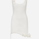 Livi - U-Neck Asymmetric Hem Mini Dress