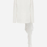 Olly - Oversized Blazer with Chiffon Detail