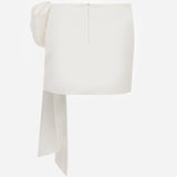 Ode - Bow Detailed Satin Mini Skirt