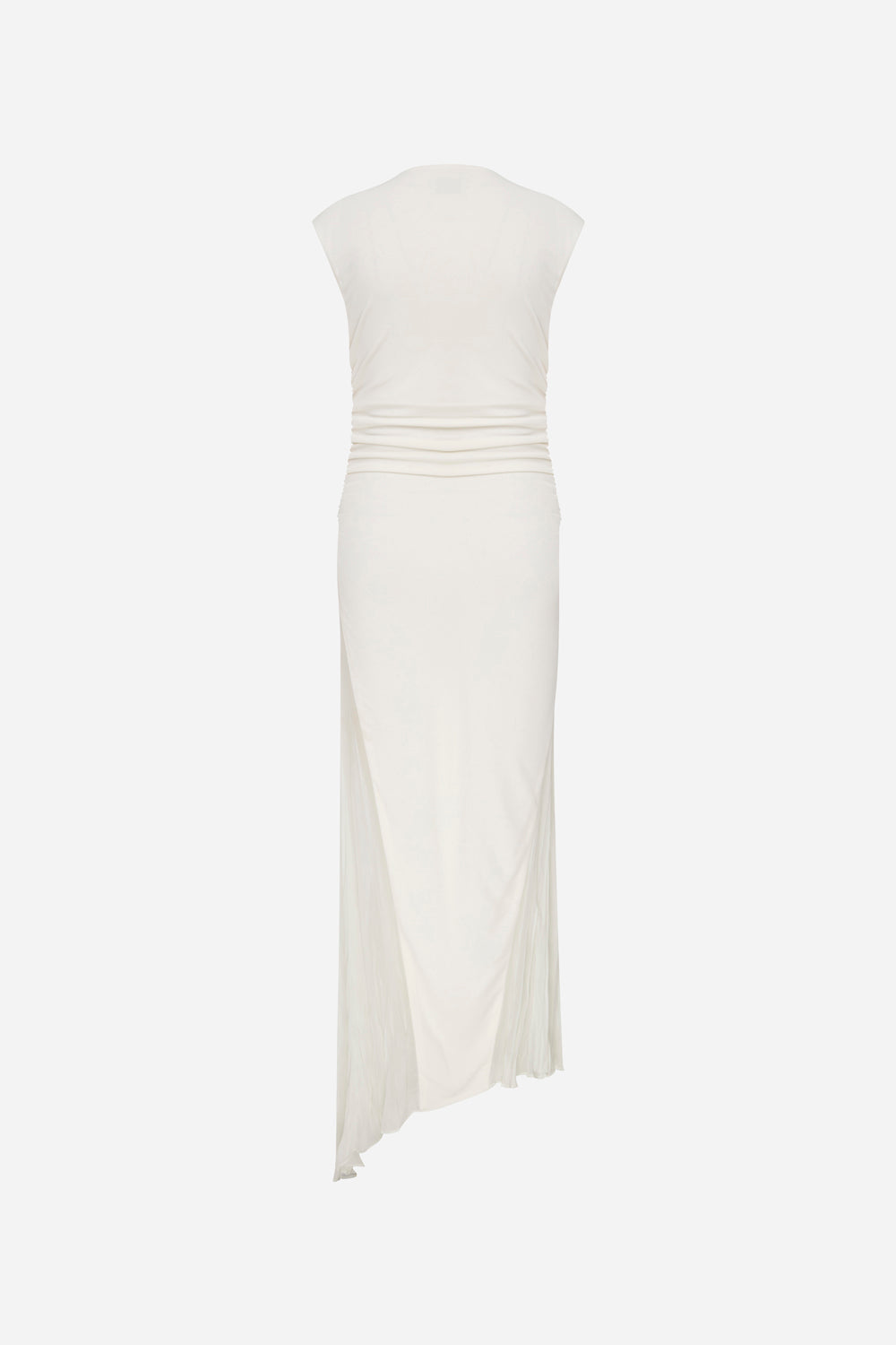Marissa - Halter Neck Jersey Dress With Crushed Chiffon Details