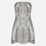 Moss - Strapless Sequinned Dress