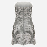 Moss - Strapless Sequinned Dress
