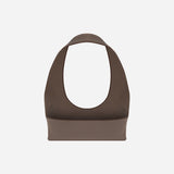 Katie - U Neck Satin Tank Top in Mink