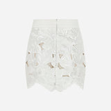 Rosa - Rose Textured Mini Skirt
