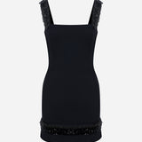 Marina - Beaded Fringe Detailed Mini Dress