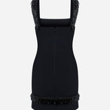 Marina - Beaded Fringe Detailed Mini Dress