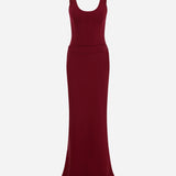 Sierra - U Neck Corset Detailed Maxi Dress