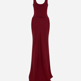 Sierra - U Neck Corset Detailed Maxi Dress