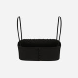 Tori - Sequin Crop Top in Black