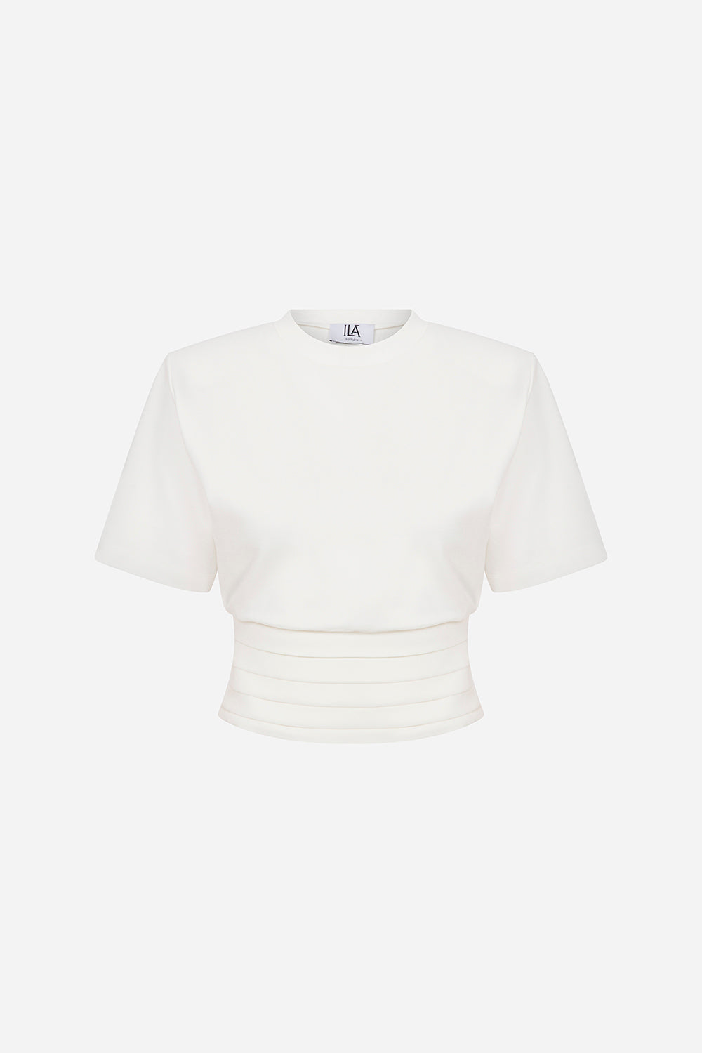 Tux-Tuxedo Belt Detailed T-Shirt in White – ILA Official
