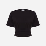 Tux - Tuxedo Belt Detailed T-Shirt in Black