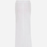 Blass-Linen Midi Skirt With Accessory Detail