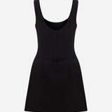 Nora - U Neck Corset Detailed Mini Dress