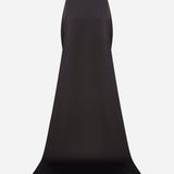 Cynthia - Satin Maxi Skirt With Train