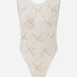 Naomi - Hand-Embroidered Backless Lace Bodysuit