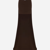 Rae - Mini Skirt With Train in Brown