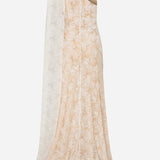 Maria - Hand-Embroidered One Shoulder Lace Gown