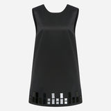 Marin - Boxy Dress With Hand Stitched Mirrors