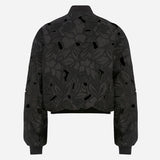 Diana - Rose Textured Bomber Jacket