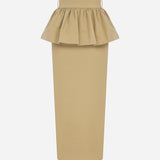 Rachel - Midi Skirt With Peplum