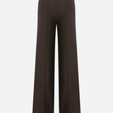 Syvie - Regular Fit Wool Trousers in Brown