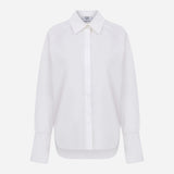 Lora-Raglan-Sleeve Poplin Shirt