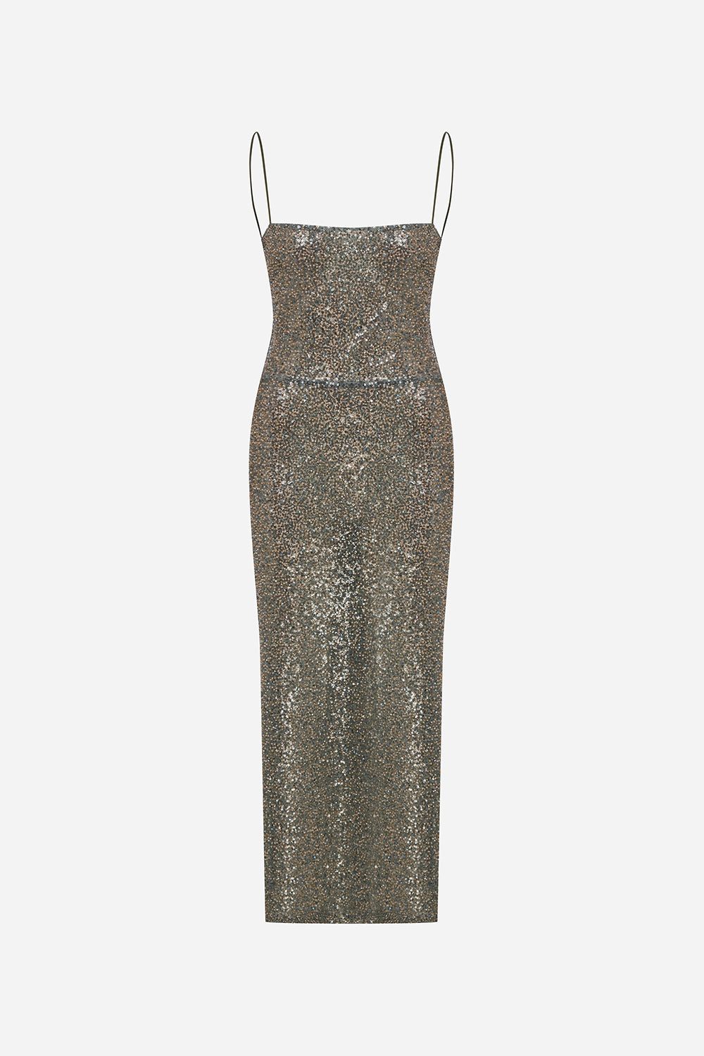 Anissa-Backless Sequin Midi Dress