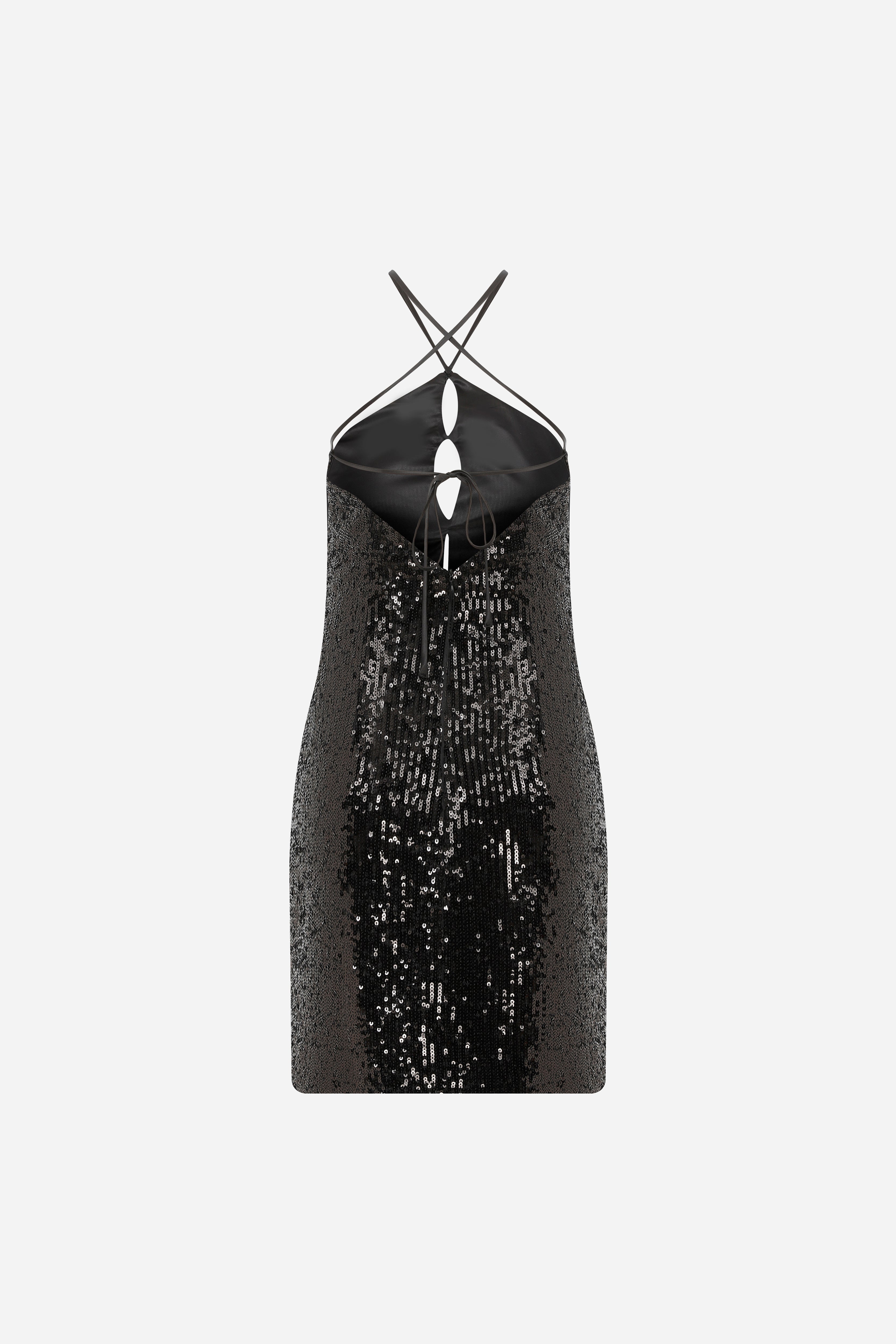 Gisele- Sequin Mini Dress With Cutout Details