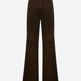 Leo-Contrast-Stitch Dart Trousers