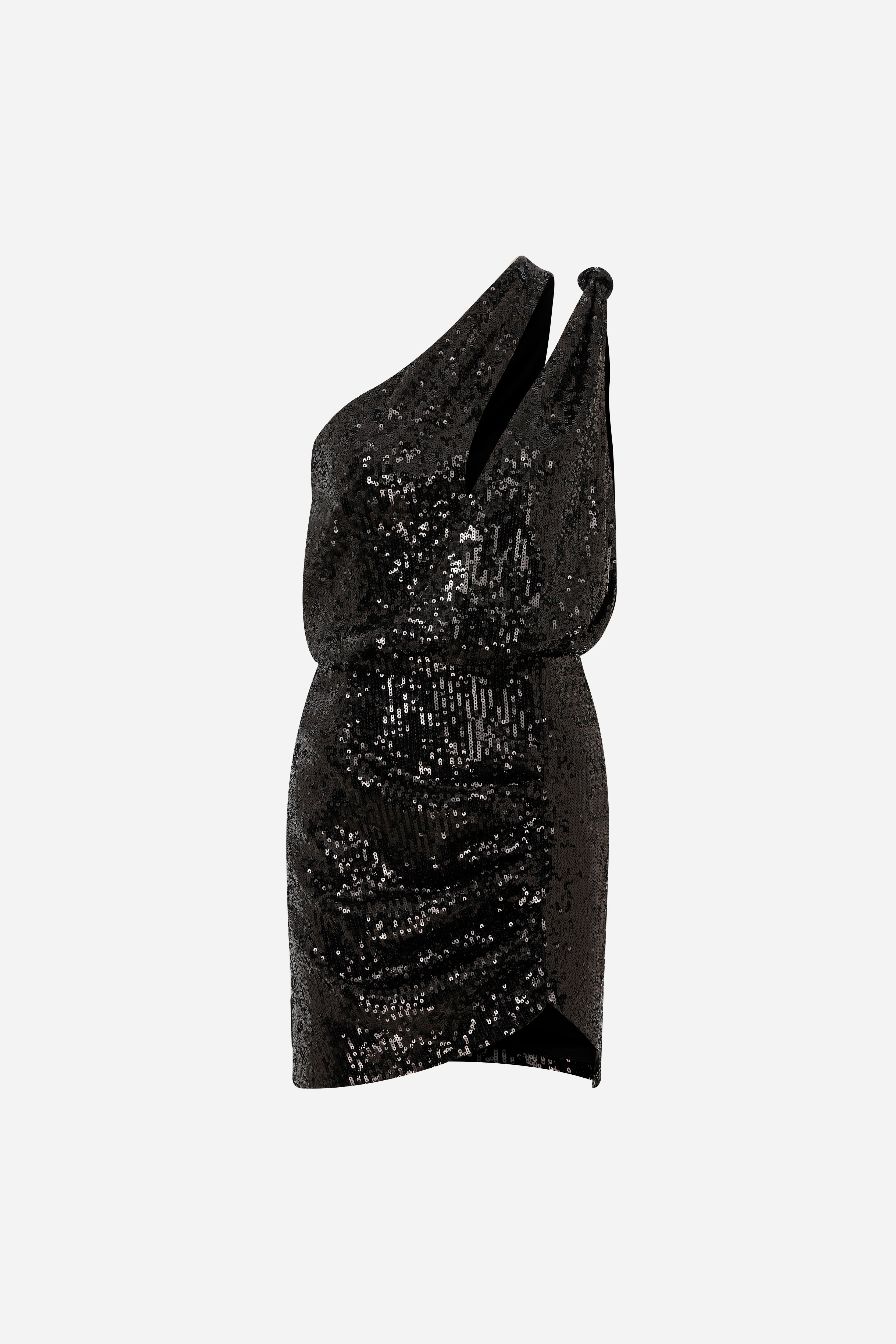 Eartha - One Shoulder Asymmetrical Mini Dress