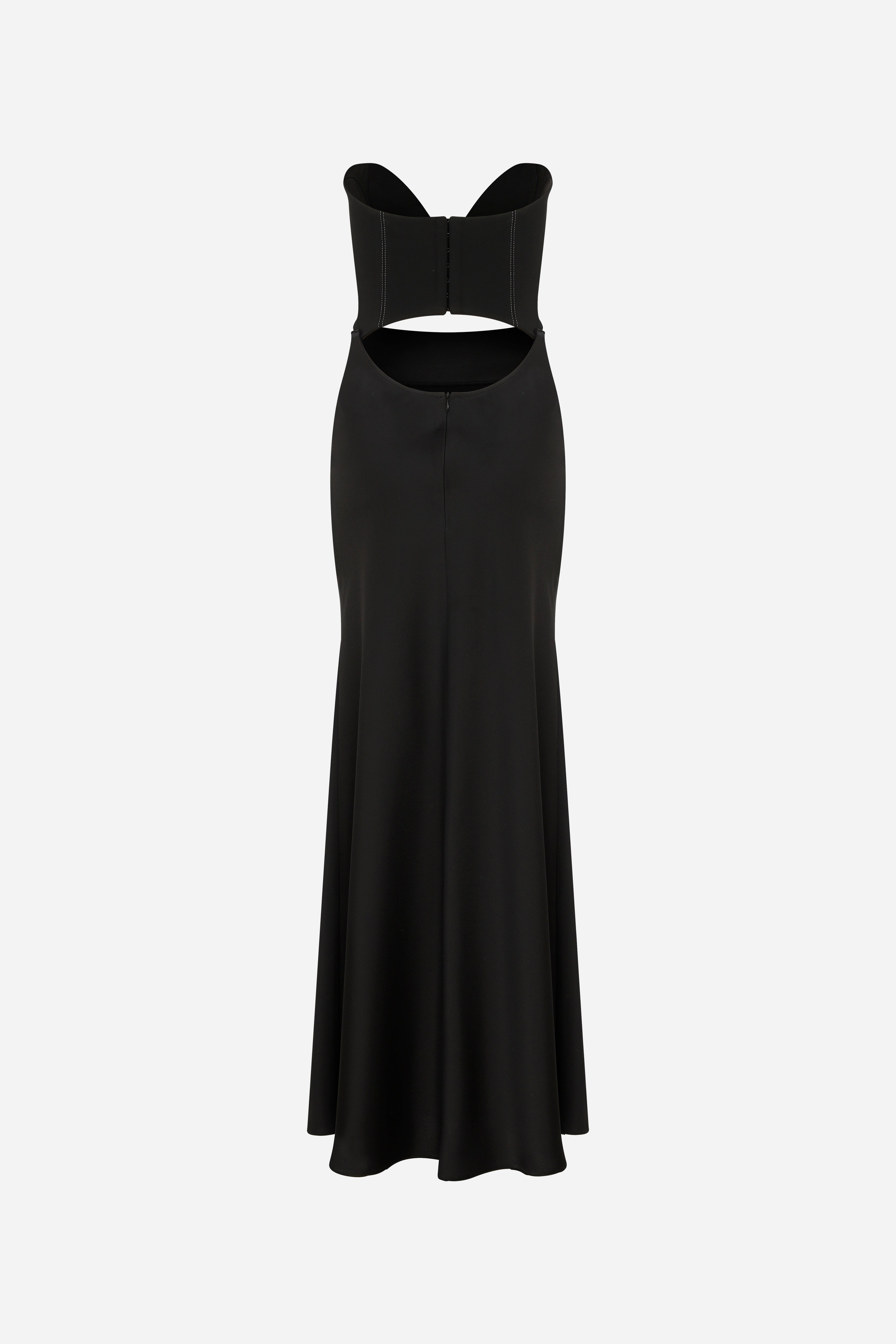 Pina - Corsetry Inspired Strapless Maxi Dress