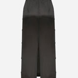 Sherly-Silk Organza Midi Skirt With Hand Stitched Mirrors