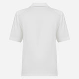 Ciara-Polo Neck T-Shirt in White