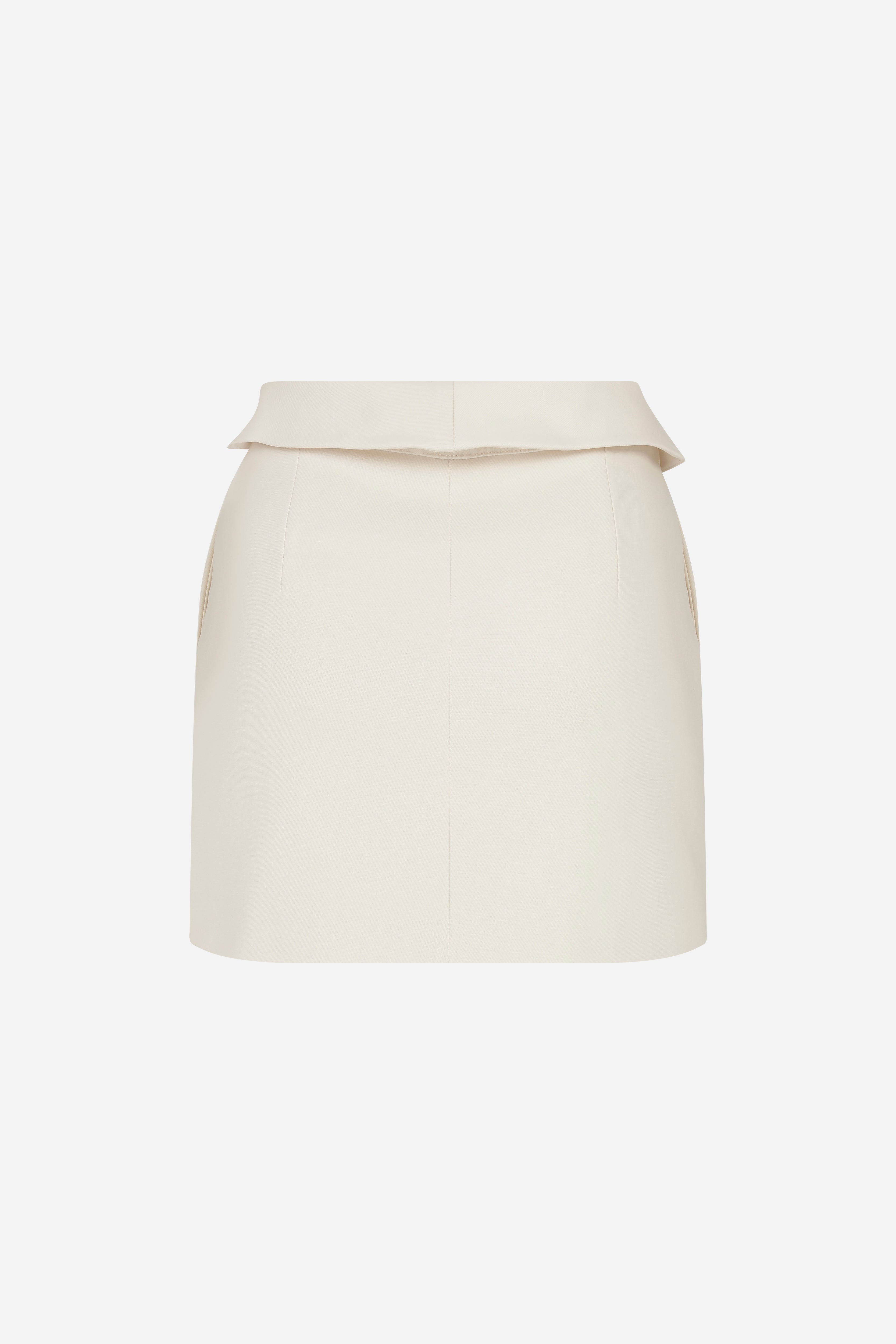 Aria - Flounced Waist Mini Skirt