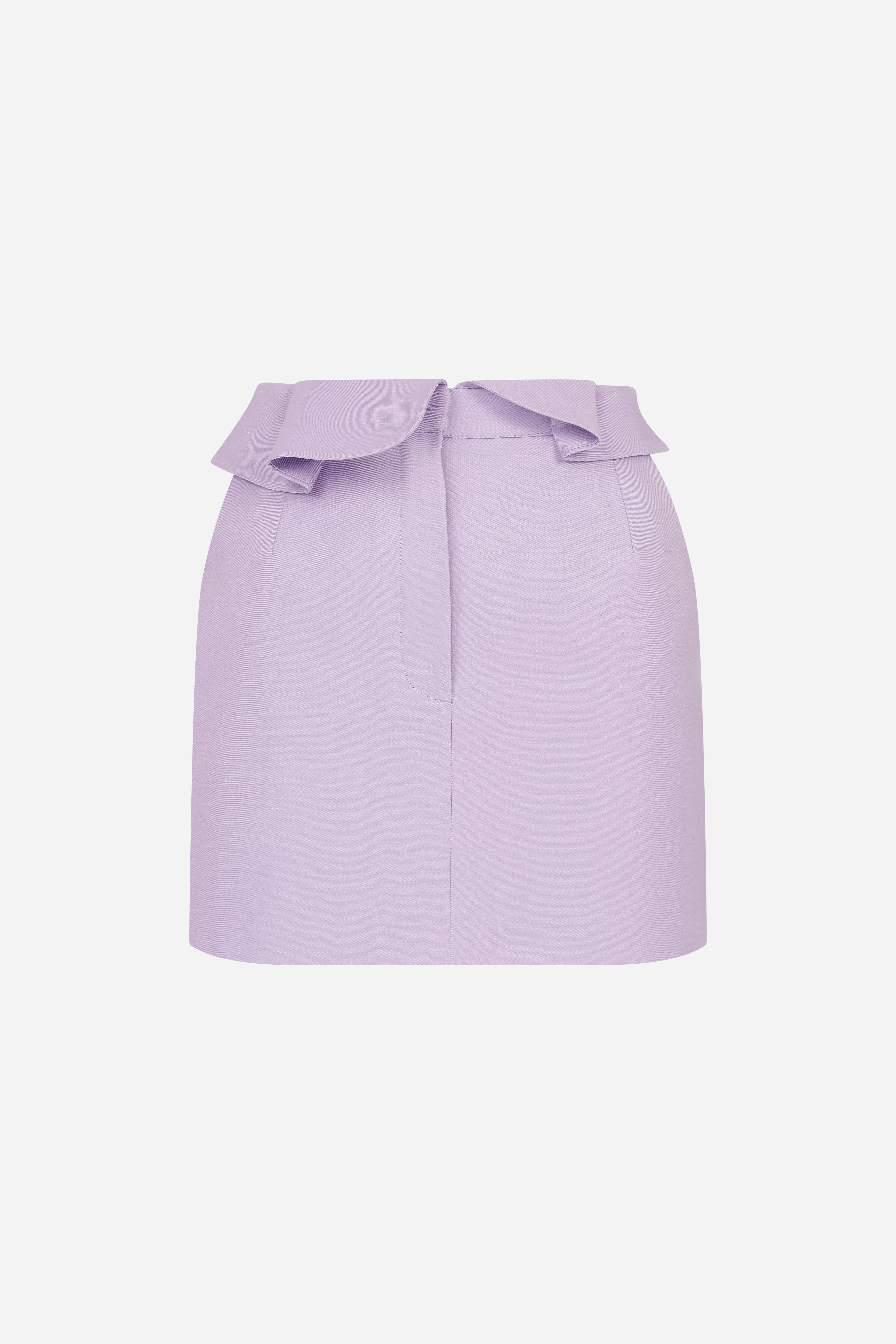 Aria-Flounced Waist Mini Skirt