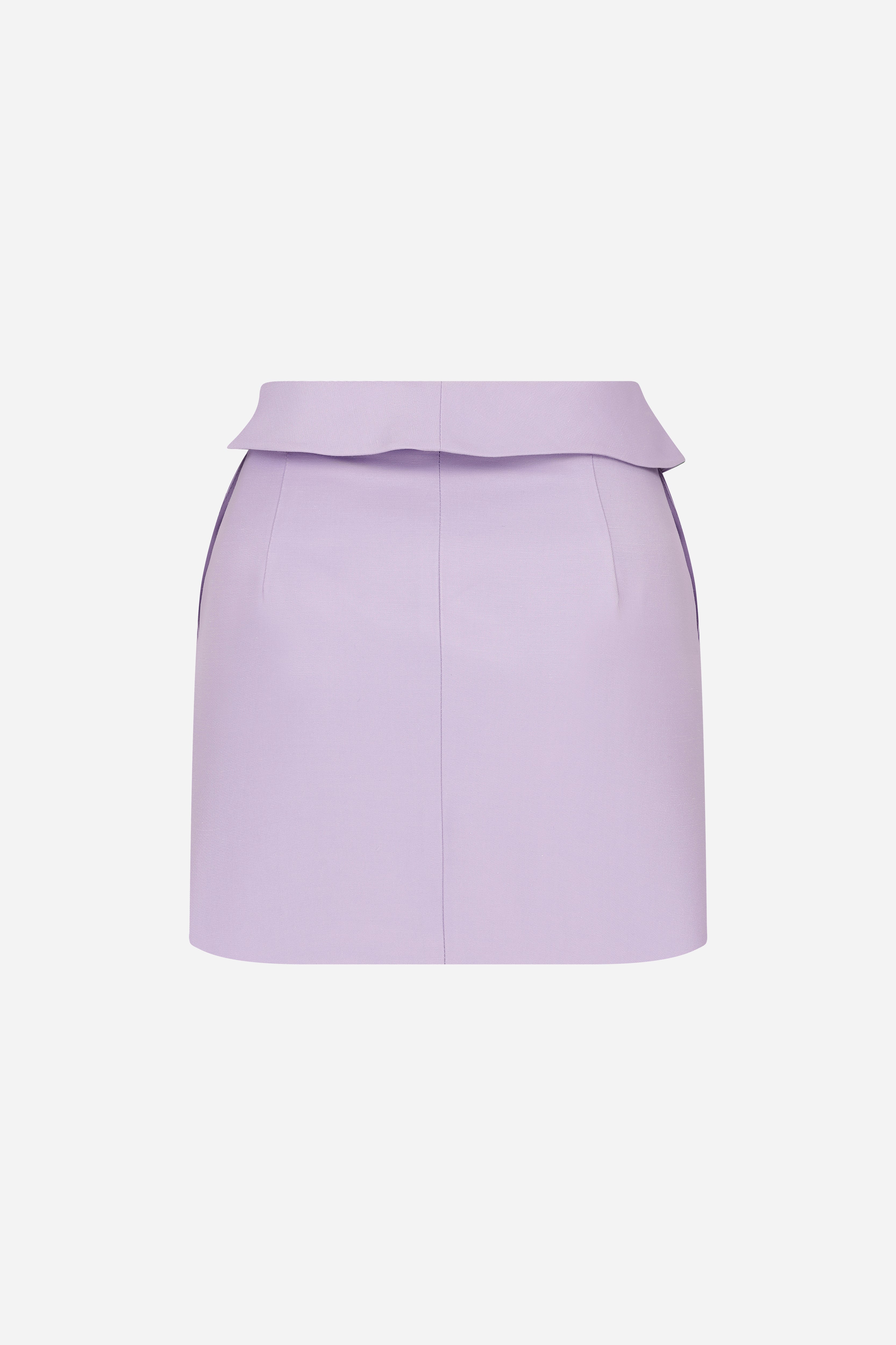 Aria-Flounced Waist Mini Skirt